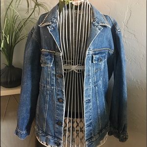 Studded Vintage Denim Jacket